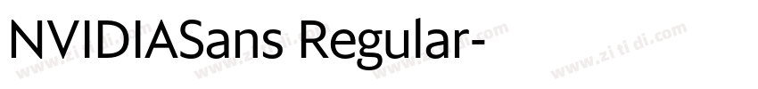 NVIDIASans Regular字体转换